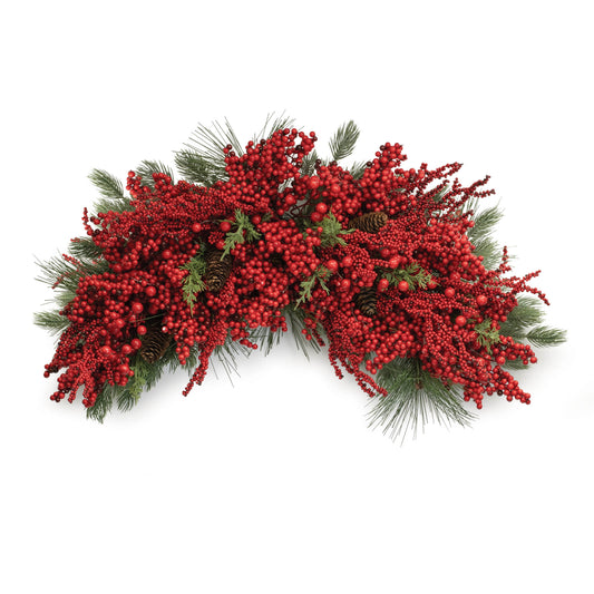 Mixed Pine and Berry Cresti 31"L