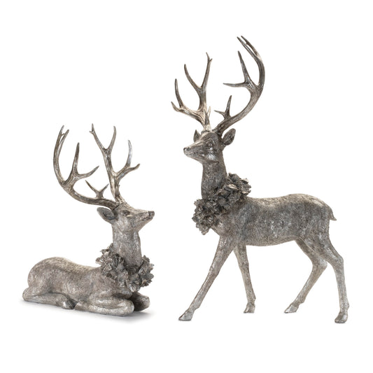 Holiday Deer Figurine (Set of 2)