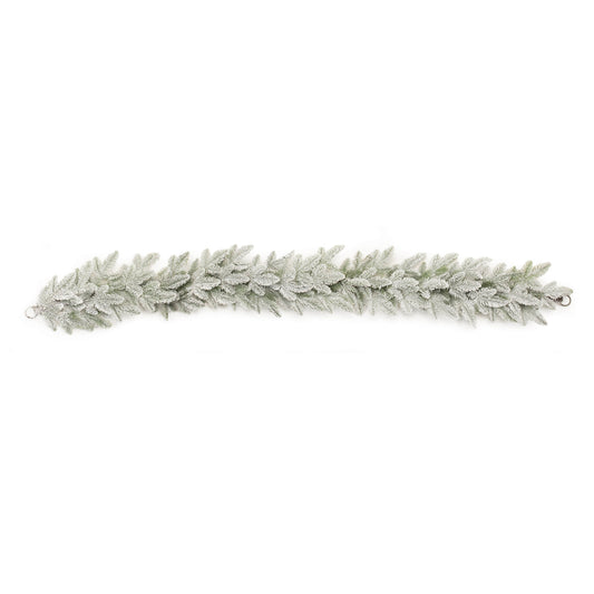 Flocked Pine Garland 6'L