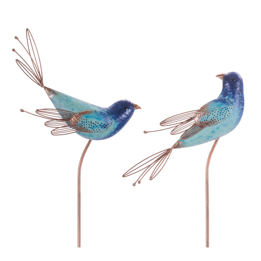 Iron Bird Garden Stake (Set of 2)