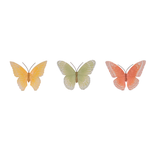 Colorful Butterfly Decor (Set of 3)