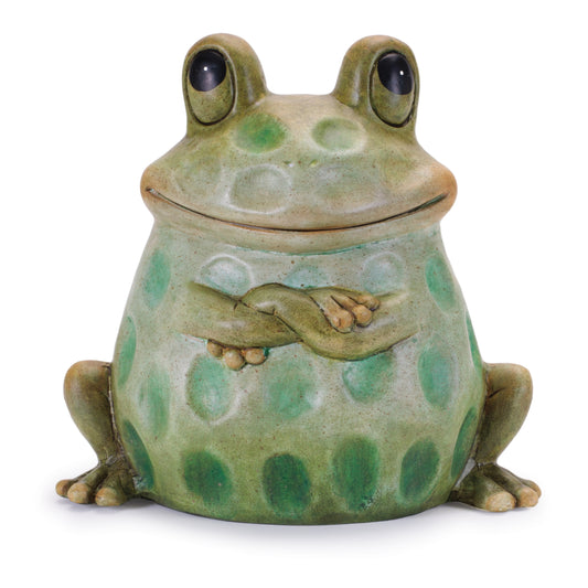 Terra Cotta Sitting Garden Frog (Set of 2)