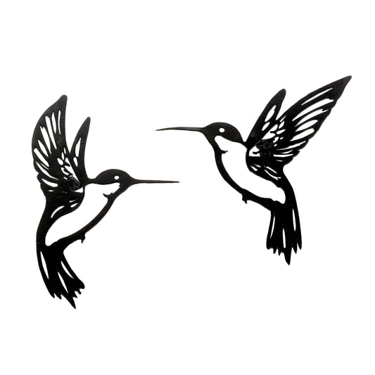 Metal Hummingbird Wall Accent  (Set of 6)