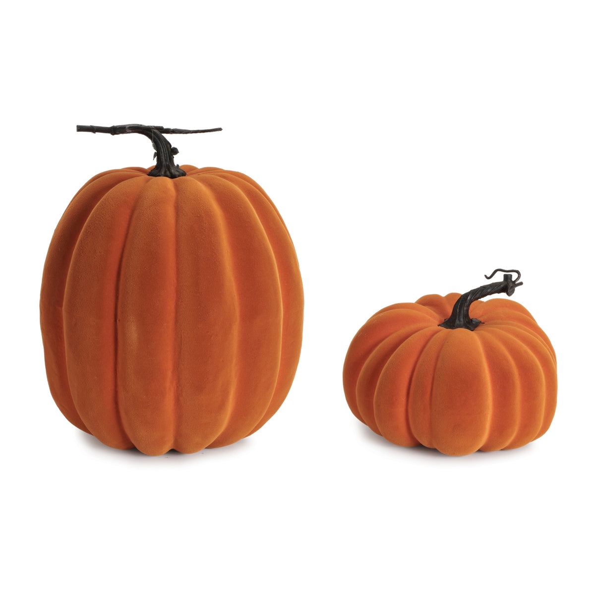 Pumpkin (Set of 2) 7.5"D x 6"H, 9.75"D x 12"H Foam