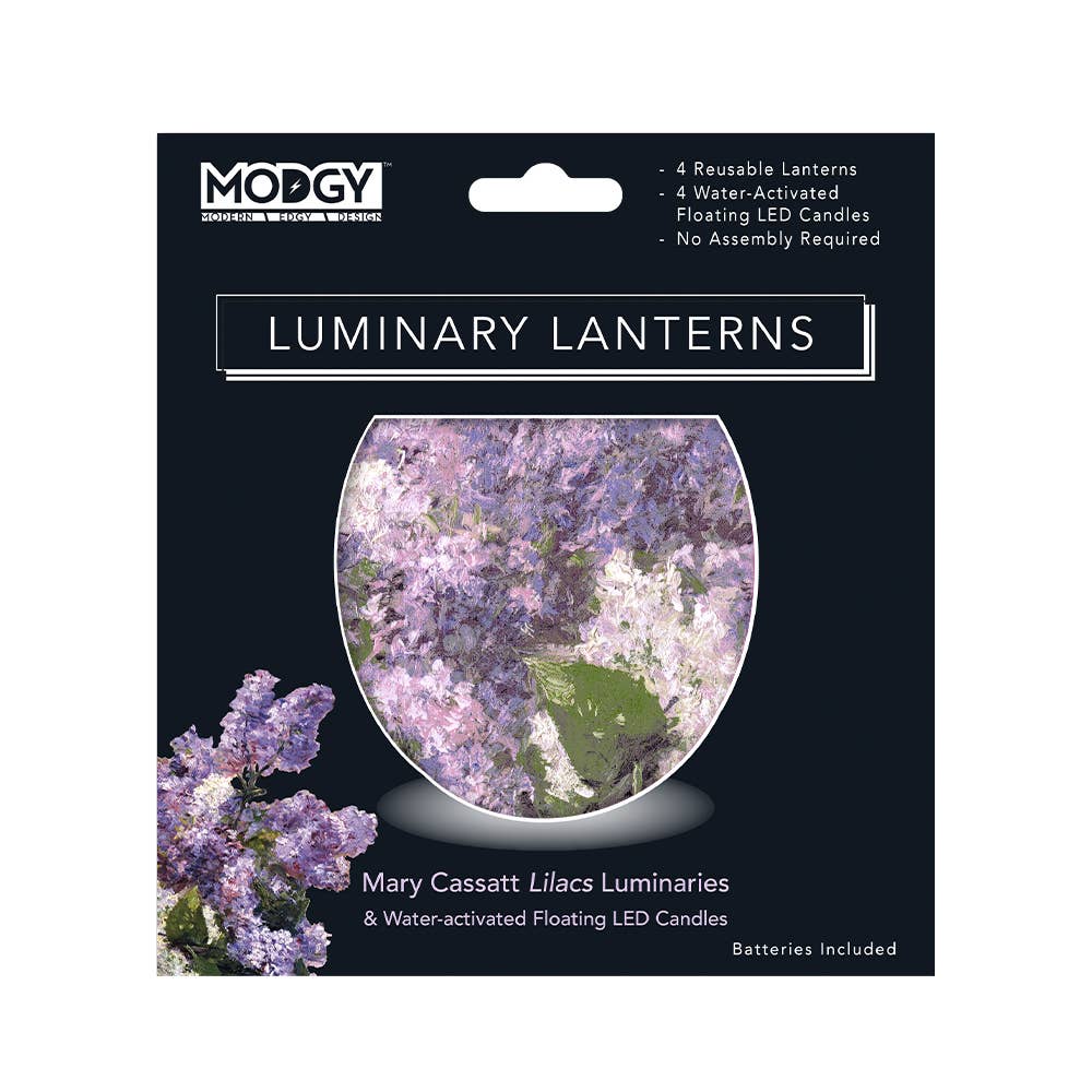 Luminary Lantern - Mary Cassatt Lilacs