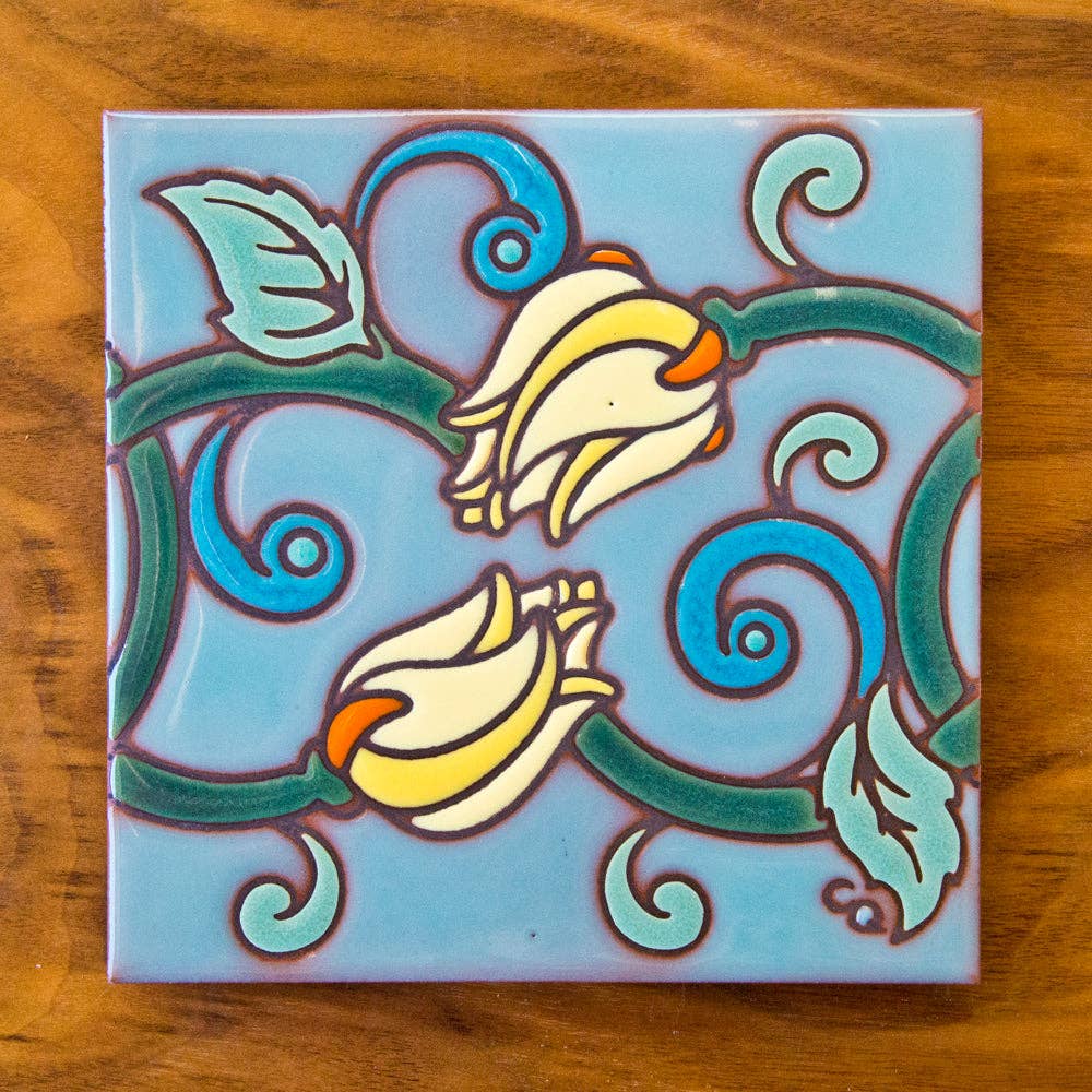 Artist Tile: Nouveau Floral