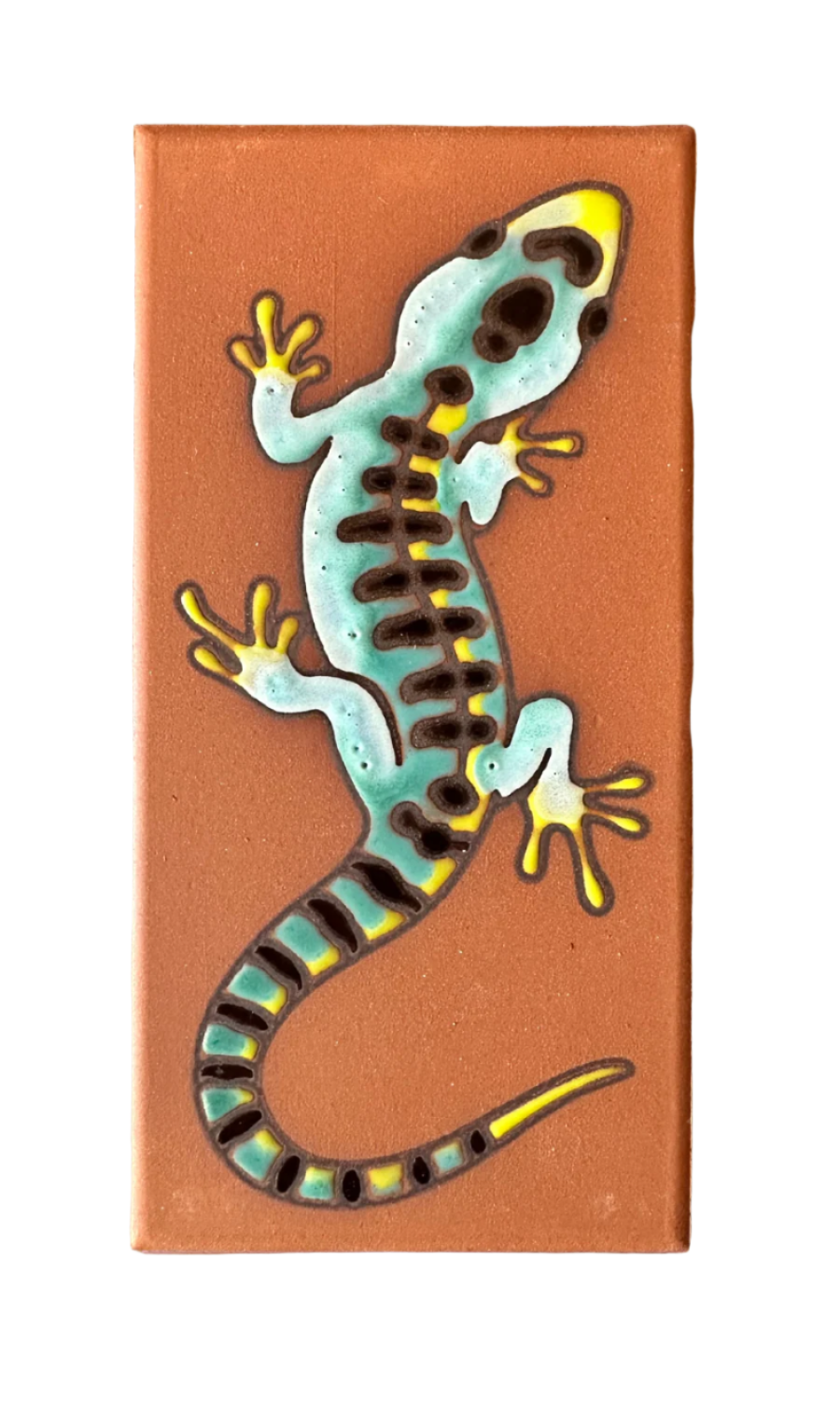 Artist Tile: 3x6 Gecko Terra Cotta