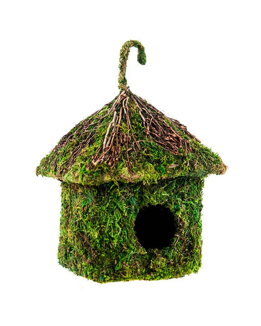Shack Vined Roof Deco Birdhouse