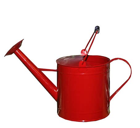 Red Enamel Watering Can