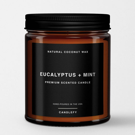 Eucalyptus + Mint:  Premium Scented Candle