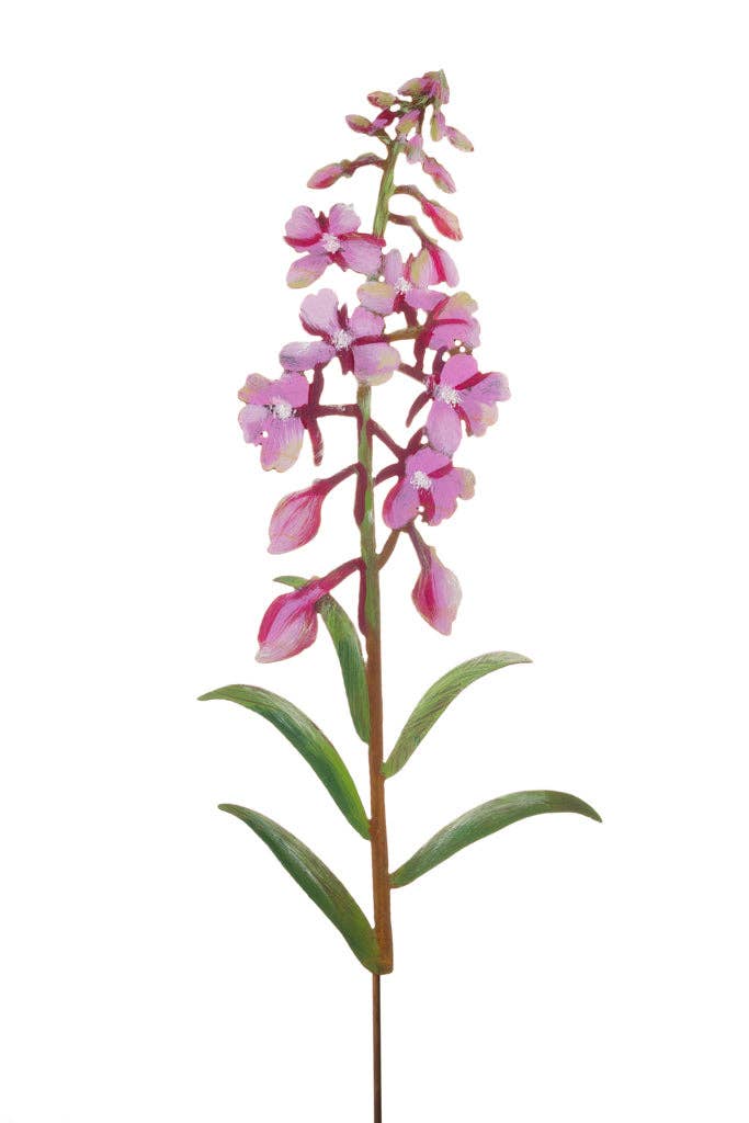 Fireweed Flower Painted Stake