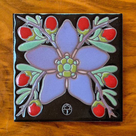Artist Made Tile- Wolfberry