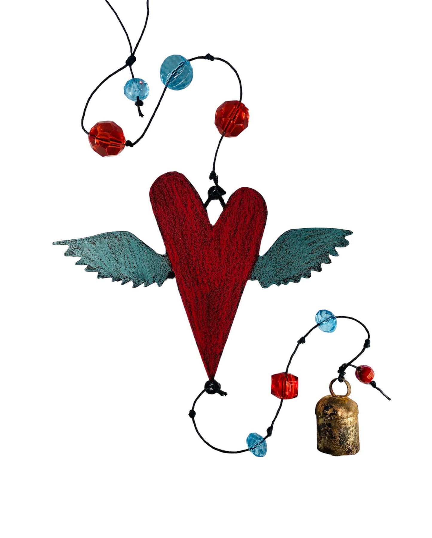 Winged Heart Wind Chime Bell