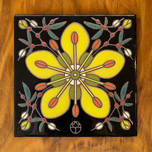 Artist Made Tile-Creosote
