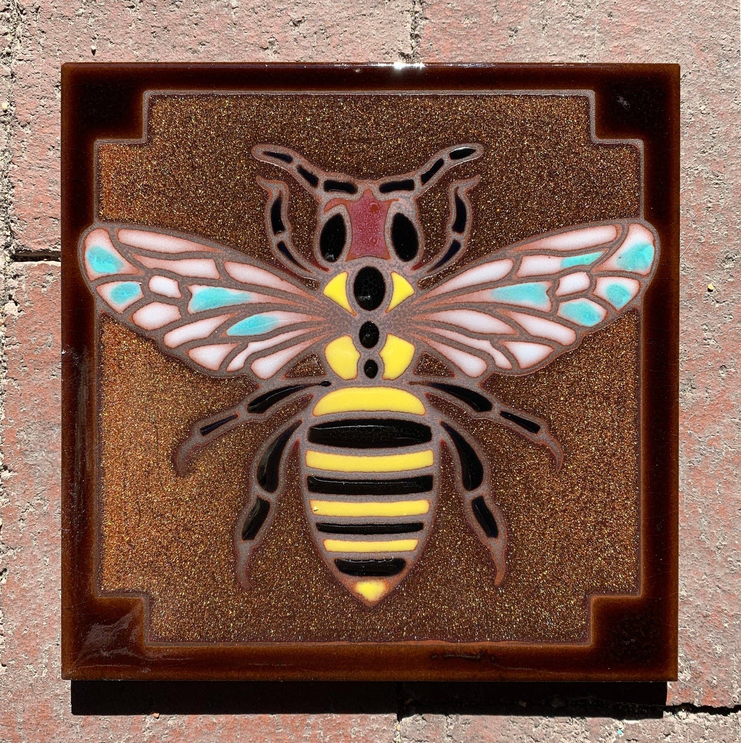 Artist Made Tile-Bee