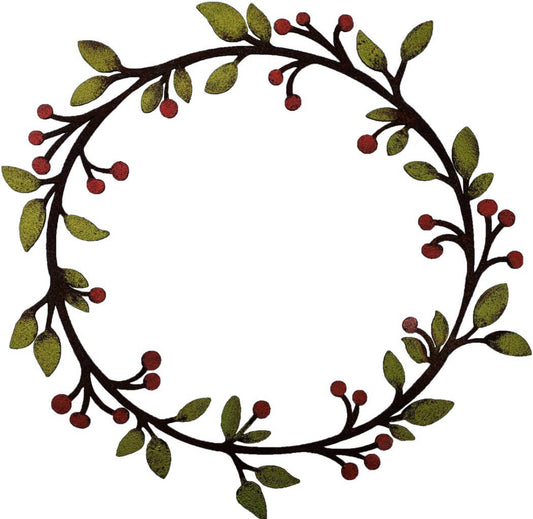 Leaf & Berry Metal Wreath